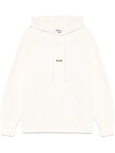 MSGM MSGM RELAXED WHITE SWEATSHIRT