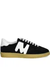 Msgm Black Retro Sneakers In Black