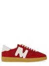 Msgm Retro Low-top Suede Sneaker With Contrast Sole