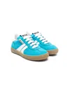 Msgm Retro Suede Sneakers In Blue