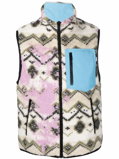 MSGM REVERSIBLE ZIPPED GILET