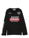 Msgm Rhinestone-embellished T-shirt In Black