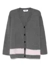 Msgm Cardigan In Gray