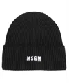 Msgm Ribbed Knit Beanie