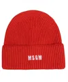 Msgm Ribbed Knit Beanie