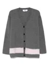 Msgm Cardigan In Gray