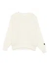 Msgm Ribbed-knit Jumper In Neutral