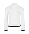 Msgm Ribbed Sweater In White
