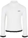 Msgm Ribbed Sweater In White