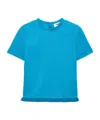 Msgm Ribbed T-shirt In Blue