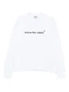 Msgm Ribbed-trim Sweatshirt In White