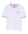 Msgm Embroidery T-shirt In White