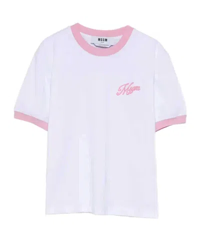 MSGM MSGM SHORT-SLEEVED JERSEY T-SHIRT