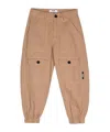 Msgm Ripstop Tapered Trousers In Nude