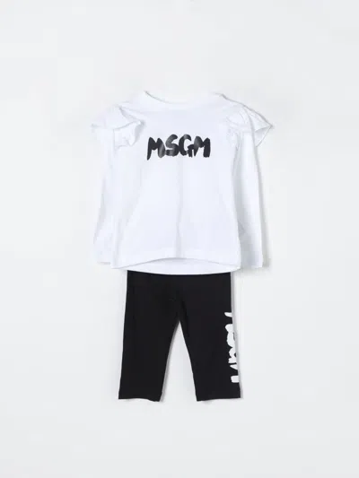 Msgm Babies' Romper  Kids Kids Color White In Weiss