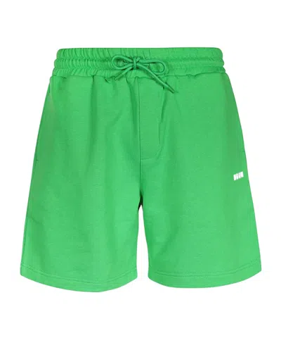 Msgm Rope Shorts In Green