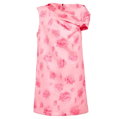 Msgm Rosa Sleeveless Dress In Pink