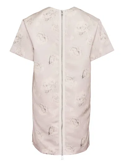 Msgm Rosa T-shirt Dress In Gray