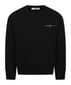 Msgm Round-neck Sweatshirt In Black