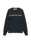 Msgm Round-neck Sweatshirt In Gray