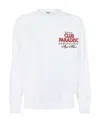 Msgm Round-necked Sweater In White