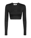 Msgm Round-necked T-shirt In Black