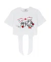 Msgm Round-necked T-shirt In White
