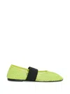 Msgm Round-toe Strap Ballet Flats In Multi