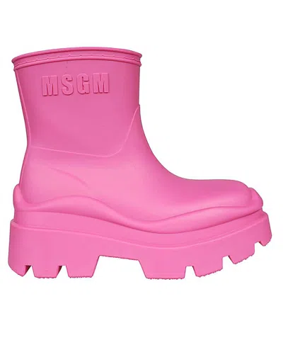 MSGM RUBBER RAIN BOOTS