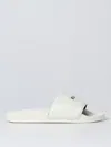 Msgm Man Sandals White Size 8 Rubber In White