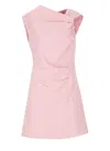 Msgm Pink Viscose Dress