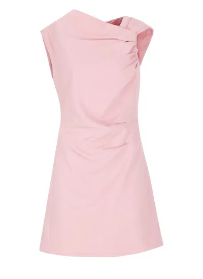 Msgm Viscose Dress In Pink