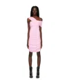 Msgm Ruched Jersey Dress In Pink