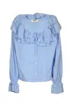 MSGM RUFFLE CLASSIC BLOUSE