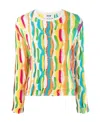 Msgm Cotton Knitwear In Multicolor