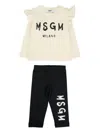Msgm Ruffle-detail Tracksuit (set Of Two) In Multi