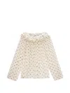 Msgm Ruffled-detail Blouse In Neutral