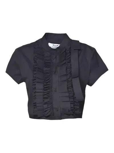 MSGM RUFFLED SHIRT