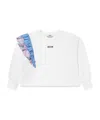 Msgm Ruffled Sweater In White
