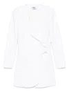 Msgm Ruffled Tuxedo Mini Dress