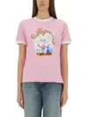Msgm "sailor Kitten" Print T-shirt