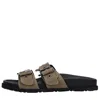 Msgm Woman Sandals Military Green Size 8 Textile Fibers In Verde Blu E Verdi