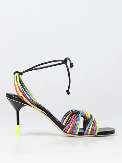 MSGM SANDALS IN MULTICOLOR LEATHER,E20682005