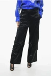 Msgm Satin Cargo Pants With Belt Loops