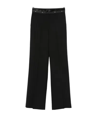 MSGM SATIN-TRIMMED PANTS