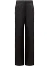 Msgm Palazzo Trousers In Black