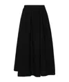 Msgm Seersucker-embellished Skirt In Black
