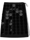Msgm Sequin-embellished Midi Skirt In Black