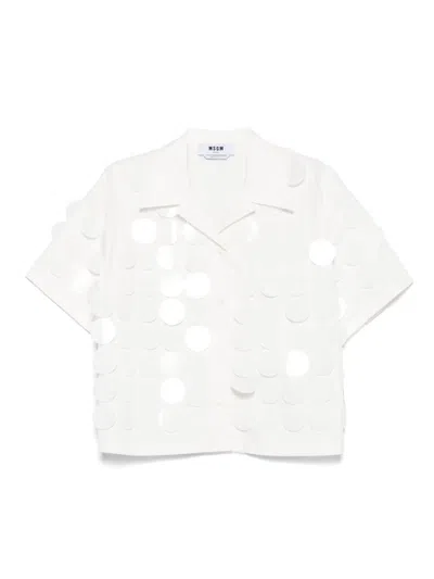 MSGM SEQUIN-EMBELLISHED SHIRT