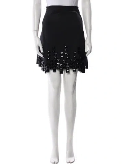 Pre-owned Msgm Sequin Embellishments Knee-length Skirt W/ Tags In Blue